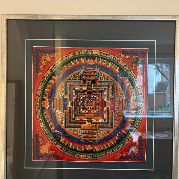 Kalakshatra Tibetan Handpainted Mandala - Picture 5 of 6